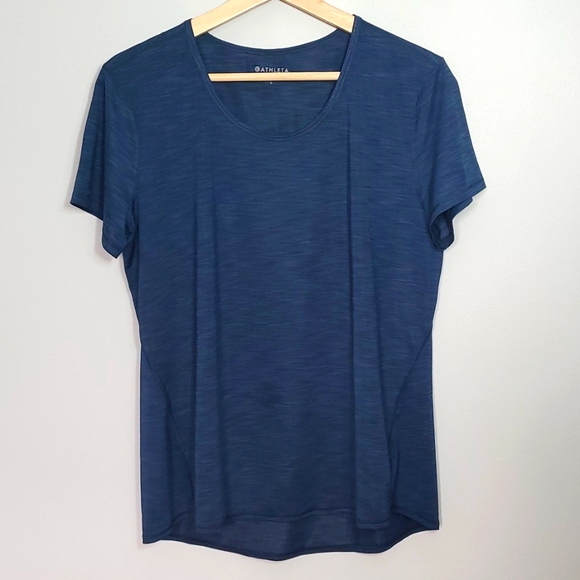 Athleta Tops - Athleta Blue Top short sleeve Athletic Tee L